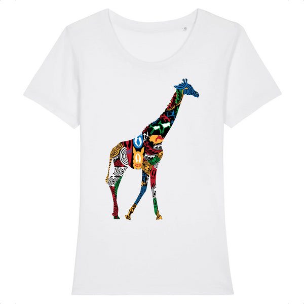 T-SHIRT BIO Femme Giraffe